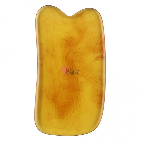 Accesoriu pentru masaj terapeutic Gua Sha Cod GH038 Amber